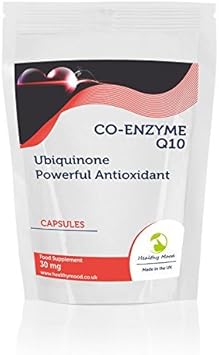 Co-Enzyme Q10 30mg Health Dietary Food Supplement Co-q10 Vitamins Sample Pack of 7 Capsules HEALTHY MOOD UK Quality Nutrients