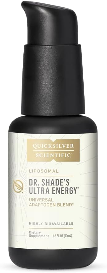 Quicksilver Scientific Ultra Energy - Liposomal Adaptogenic Adrenal, Energy + Cognitive Support Supplement With Rhodiola, Reishi, Ashwagandha For Women + Men (1.7Oz / 50Ml)