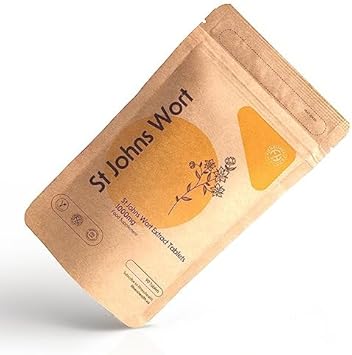 St Johns Wort 1000Mg Tablets | High Strength Supplement | Vegan Tablets & Uk Made | High Strength St. John'S Wort Supplement | (120 Tablets)