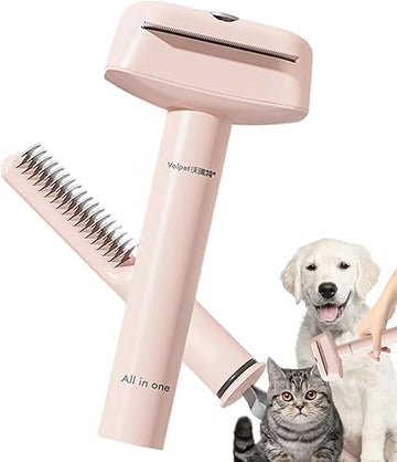 Dogs Hair Remover Comb for Dogs and Cats - Feature Comfortable Grip and Durably Comb Pin Salon Essential Grooming Tool