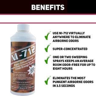 NI-712 Odor Eliminator Orange Pint (2 Bottle) Eliminates Airborne Odors! : Health & Household