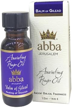 Abba Oil Balm Of Gilead 1/2Oz Anointing Oil Bottle In Gift Box - Abba Jerusalem