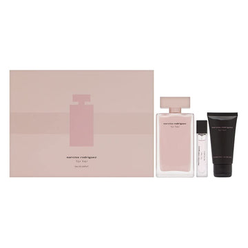 Narciso Rodriguez Narciso Rodriguez For Her 1.6Oz Edt Spray, 1.6Oz Body Lotion, 1.6Oz Shower Gel Women 3 Pc Gift Set : Beauty & Personal Care