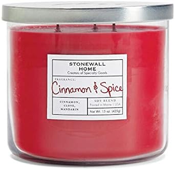 Stonewall Home Cinnamon & Spice, Medium Bowl Candle