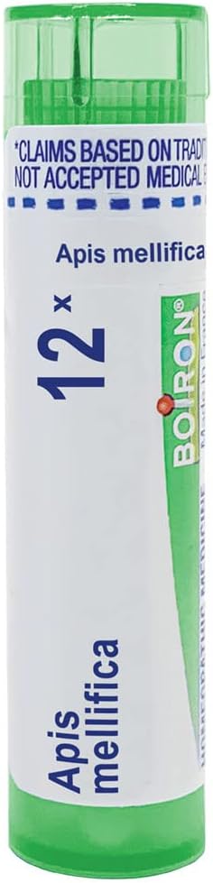 Boiron Apis Mellifica 12X For Swelling From Insect Stings Or Allergies - 80 Pellets