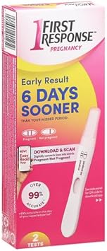 First Response Early Result Pregnancy Test, 2 Pack (Packaging & Test Design May Vary)