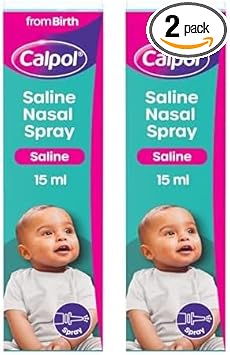 Calpol Saline Congestion Relief Nasal Spray, 15Ml (Pack Of 2)