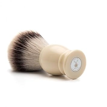 Mühle Classic Small Faux Ivory Silvertip Fiber Shaving Brush - Synthetic Luxury Shave Brush For Men, Rich Lather : Beauty & Personal Care