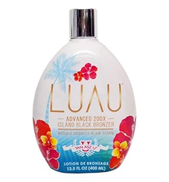 Tan Asz U Luau Island Black Bronzer, 13.5 Ounce Tanning Bed Lotion (2 X Bottles) : Beauty & Personal Care