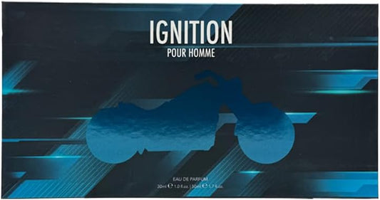 Ignition 2-In-1 Fragrance Set For Men 50Ml + 30Ml – Motorbike-Shaped Bottle – Inspired By Blue De Cha Nel Edp & 1 Mil Lion - By Laurelle London
