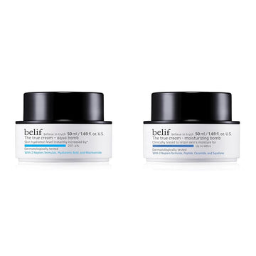 Belif The True Cream Aqua Bomb | New & Improved | Hydration In 10 Seconds | Hyaluronic Acid, Niacinamide | Lightweight Hydrating Daily Moisturizer Face Cream | All Skin Types, Combination, Oily, Dry