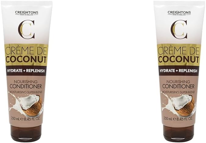Creightons Crème De Coconut & Keratin Nourishing Conditioner (250Ml) - Beautifully Blended With Coconut Milk & Keratin. Hydrate, Nourish & Indulge Your Hair (Pack Of 2)