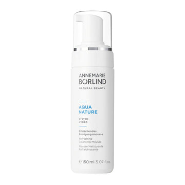 Annemarie Börlind - Aquanature Refreshing Cleansing Mousse - Aloe And Hyaluronic Acid Vegan Natural Facial Wash - Removes Impurities And Makeup With Mild Tensides - 1.69 Fl. Oz