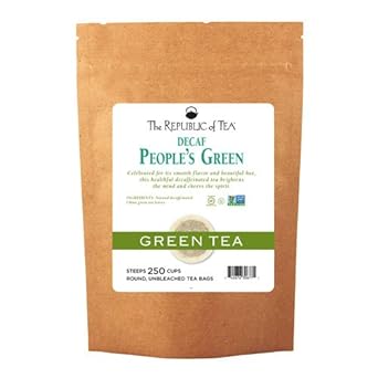 The Republic Of Tea Decaf The People'S Green Tea, 250 Tea Bags, Healthy Gourmet All-Natural Green Tea