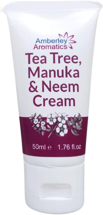 Tea Tree, Manuka & Neem Cream-Moisturising 50Ml, Nourishing, For Dry, Chapped & Cracked Skin, Eczema, Psoriasis, Anti-Fungal, Antiseptic, Anti-Itch, Jock Itch