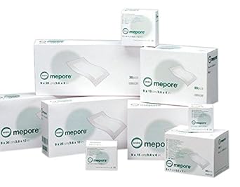 Mepore 671300 Dressing Adhesive Island, Non Woven Fabric, Semi-Permeable Backing, Sterile, 9 Cm X 30 Cm (Pack Of 30)