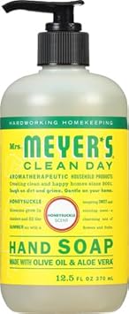 Mrs. Meyer'S Clean Day Hand Soap, Made With Essential Oils, Biodegradable Formula, Honeysuckle, 12.5 Fl. Oz