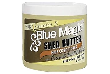 Blue Magic Shea Butter Hair Conditioner With Coconut Fruit Extract 12 Ounce Jar (340Gm)
