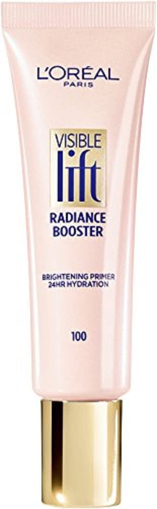 L'Oreal Paris Makeup Visible Lift Radiance Booster, Skincare-Based Primer, 24Hr Hydration, Instantly Brightens, Smoothes And Evens Skin, Radiant Finish, Enriched With Nourishing Oils, 0.84 Fl; Oz