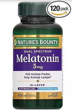 Nature'S Bounty Melatonin 5 Mg Bi-Layer Tablets 60 Ea (Pack Of 3)