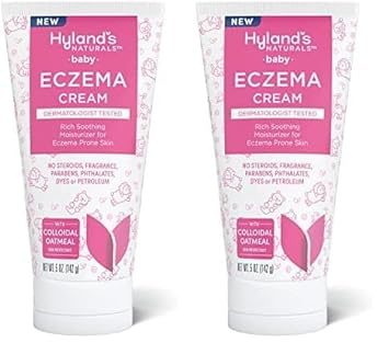 Hyland'S Baby Eczema Cream, Rich Soothing Moisturizer For Eczema Prone Skin, With Colloidal Oatmeal, 5 Ounce (Pack Of 2)