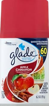 Glade Automatic Spray Refill, Air Freshener for Home and Bathroom, Apple Cinnamon, 6.2 Oz