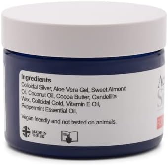Active Silver Colloidal Silver Magic Foot Cream (50ml) with Aloe Vera and Essential Oils, hydrating and rejuvenating for cracked feet, athlete's foot and foot repair