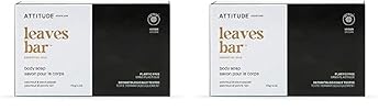 Attitude Body Soap Bar, Natural Origin,Protects And Softens Dry Skin, Coconut & Olive Oils, For Men And Women, Ewg Verified & Vegan, Sage & Rosemary, 4 Oz