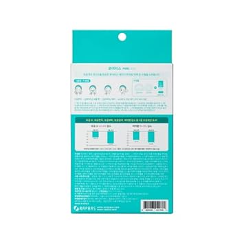 Acropass Poreless | 2 Bubble Wash-Off Masks + 2 Circular Patches + 2 Semicircular Patches | Pore Care | Tightening Pores | Oil Control |Blackheads Care |