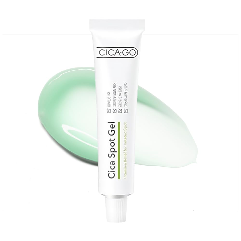Cicago Cica Spot Gel, Soothing Gel For Sensitive & Irritated Skin, Fast-Acting Relief, Centella Asiatica, Madecassoside, Korean Skin Care (0.88 Oz, 25G)