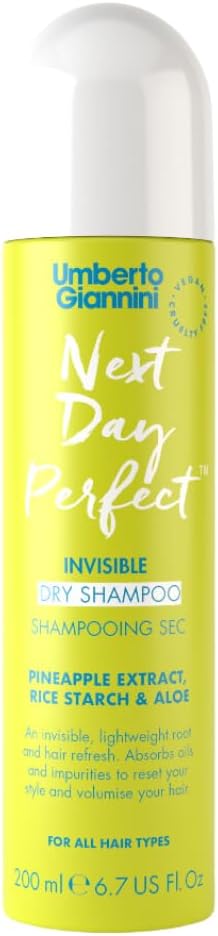 Umberto Giannini Next Day Perfect Invisible Dry Shampoo For Sensitive And Itchy Scalps 200Ml
