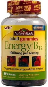 Nature Made Energy B-12 Dietary Supplement Gummies (Pack of 4)