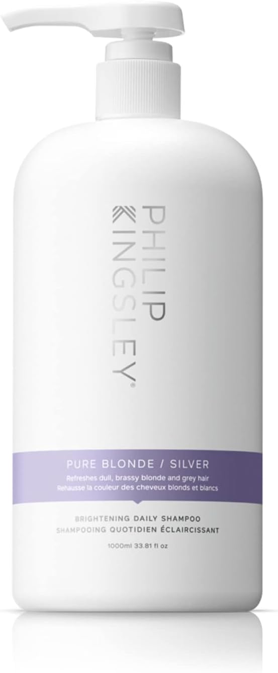 Philip Kingsley | Pure Blonde/Silver Purple Brightening Shampoo | Colour Correcting Shampoo for Blonde, Silver, Grey Platinum Bleached, Brassy Hair | For Orange Brassiness and Yellow Tones | 250ml : Amazon.co.uk: Beauty