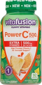 Vitafusion Extra Strength Power C Gummy Vitamins, Tropical Citrus Flavored Immune Support (1) Vitamins, 92 Count