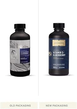 Quicksilver Scientific Liposomal Vitamin C + Elderberry - Liposomal Vitamin C 1000mg with Superior Absorption Technology & Tocotrienols - Antioxidant & Immune Support Tonic (100ml) : Health & Household