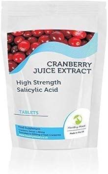 Cranberry Juice High Strength Extract Salicylic Acid 90 Tablets Immune System Prevent Urinary Tract Infections Healthy Mood Uk Quality Nutrients