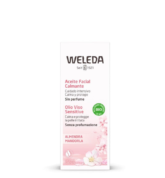 Weleda Sensitive Care Calming Face Oil, 1.7 Fluid Ounce, Plant Rich Moisturizer with Sweet Almond Oil