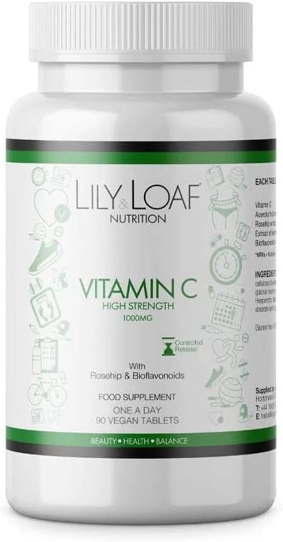 Lily & Loaf Vitamin C High Strength 1,000Mg – Controlled Release (90 Tablets)
