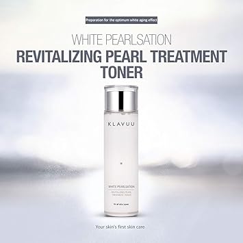 Klavuu Pearlsation Hydrating Milk Toner With Pearl Extract – Face Moisturizer, Niacinamide, Hyaluronic Acid, Pore Cleaner, Brightening, Wrinkle Care, Skin Elasticity, Korean Skin Care (4.76Oz/140Ml)