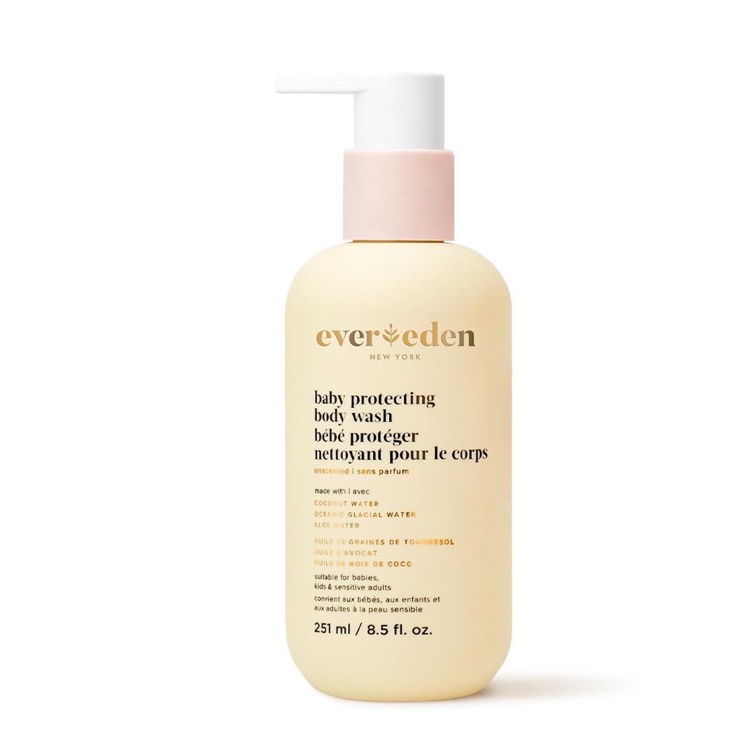 Evereden Protecting Baby Body Wash And Shampoo 8.5 Oz. | Clean And Gentle Baby Care | Non-Toxic And Fragrance Free | Made With Plant-Derived Ingredients