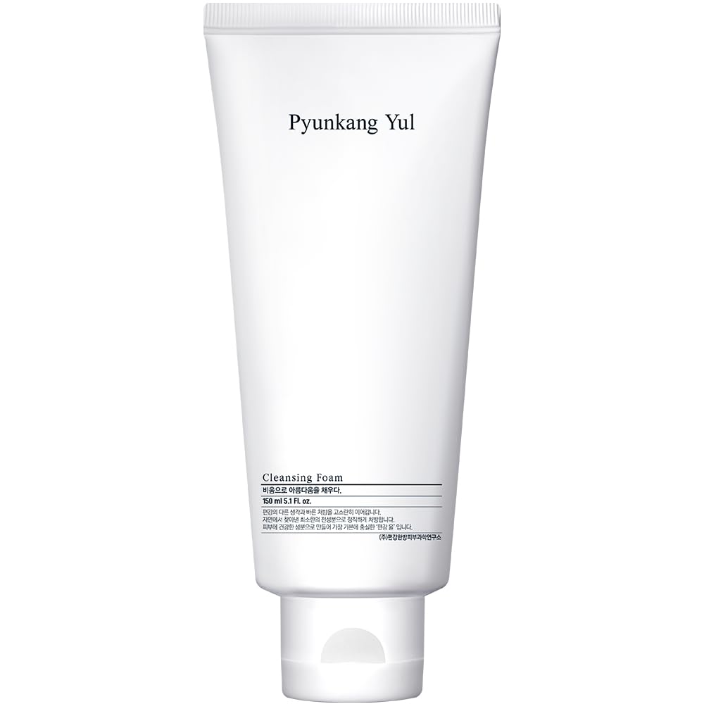 Pyunkang Yul Cleansing Foam - Korean Facial Wash For All Skin Types - Zero-Irritation Face Washer Extracted From Coconut - Moisturized Skin & Creating Moisture Barrier After Cleansing - 5.1 Fl. Oz