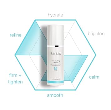 Sanitas Skincare Beta Clarifying Cleanser, Soap Free, Active Cleanser, Salicylic Acid, Cleanser For Blemished Skin, 5 Ounces : Beauty & Personal Care