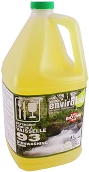 Eco friendly dish soap liquid - Dishwashing natural biodegradable non-toxic, plant-based, no preservatives with a slight citrus fragrance - 1 Gallon