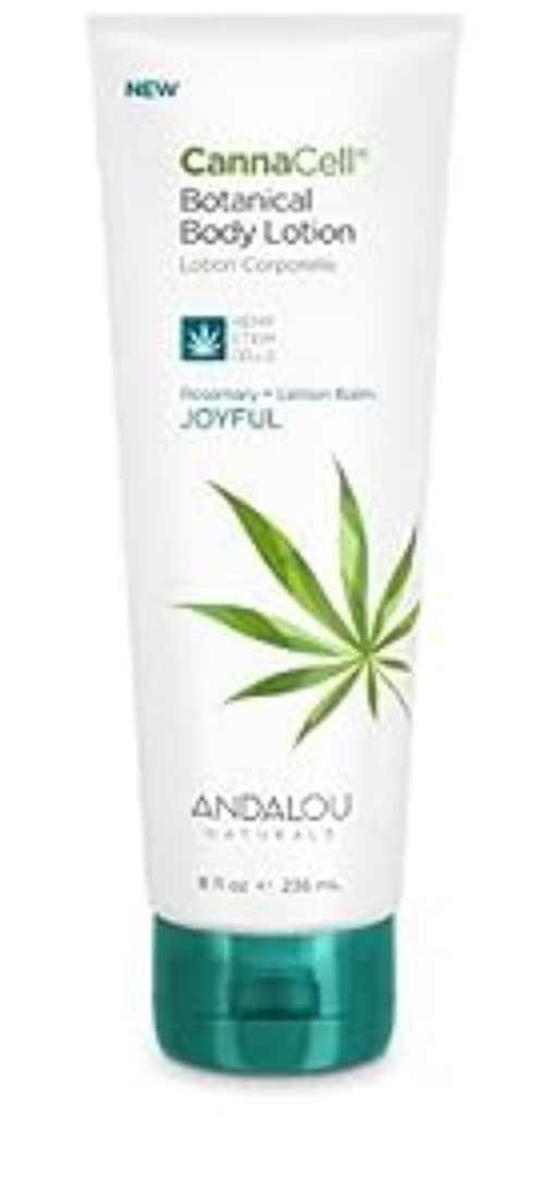 Andalou Naturals CannaCell Body Lotion, Joyful, 8 Ounce