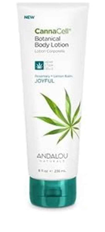 Andalou Naturals Cannacell Body Lotion, Joyful, 8 Ounce