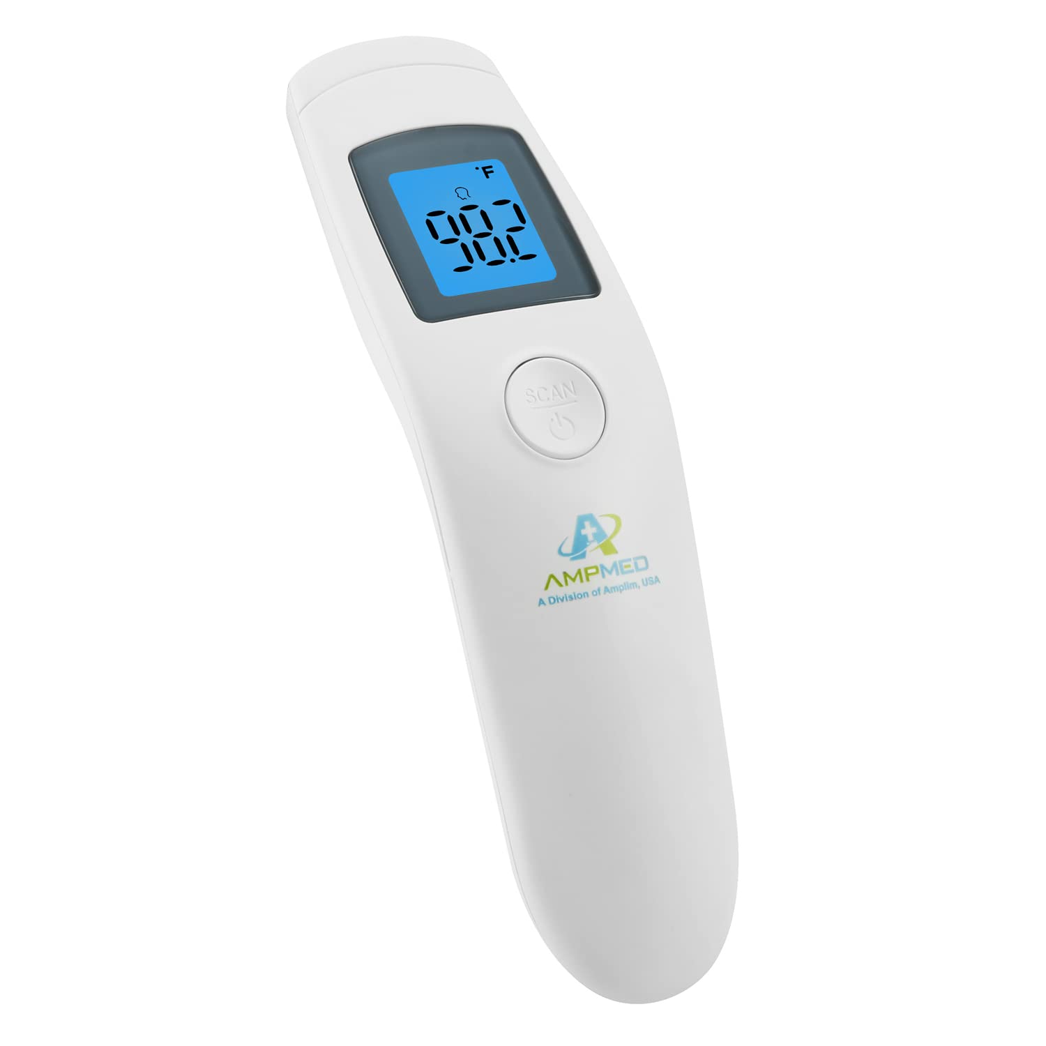 Amplim Non-Contact Forehead Thermometer for Kids and Adults - Touchless Digital Fever Thermometer with Temporal Head Function - No-Touch Baby Thermometer for Accurate Temperature Reading. FSA HSA