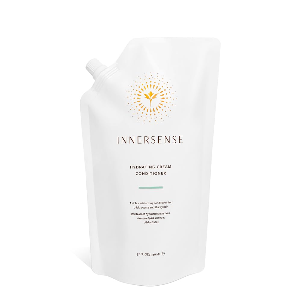 Innersense Organic Beauty - Natural Hydrating Cream Conditioner | Non-Toxic, Cruelty-Free, Clean Haircare (32 Oz Refill Pouch)