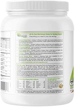 Vegansmart Naturade Plant Based Vegan Protein Powder - All-In-One Nutritional Shake Protein Blend - Gluten Free & Non-Gmo - Chocolate (15 Servings)