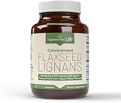 Lignans For Life Flaxseed Lignans for Dogs & People - Immune Support, 35mg - 90 Capsules, Flax Seed Capsules, Nutritional Flaxseed Supplements, Flax w/High Fiber - Flaxseed Vitamins - 2 Pack : Health & Household