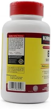 KKLD Kirkland-Signature B12 5000 mcg 300 Tablets - High-Potency Vitamin B12 Supplement, Vitamin B12 1/Pack : Health & Household